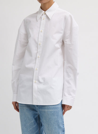 Compact Eco Poplin Hinged Shirt | Tibi Best Seller