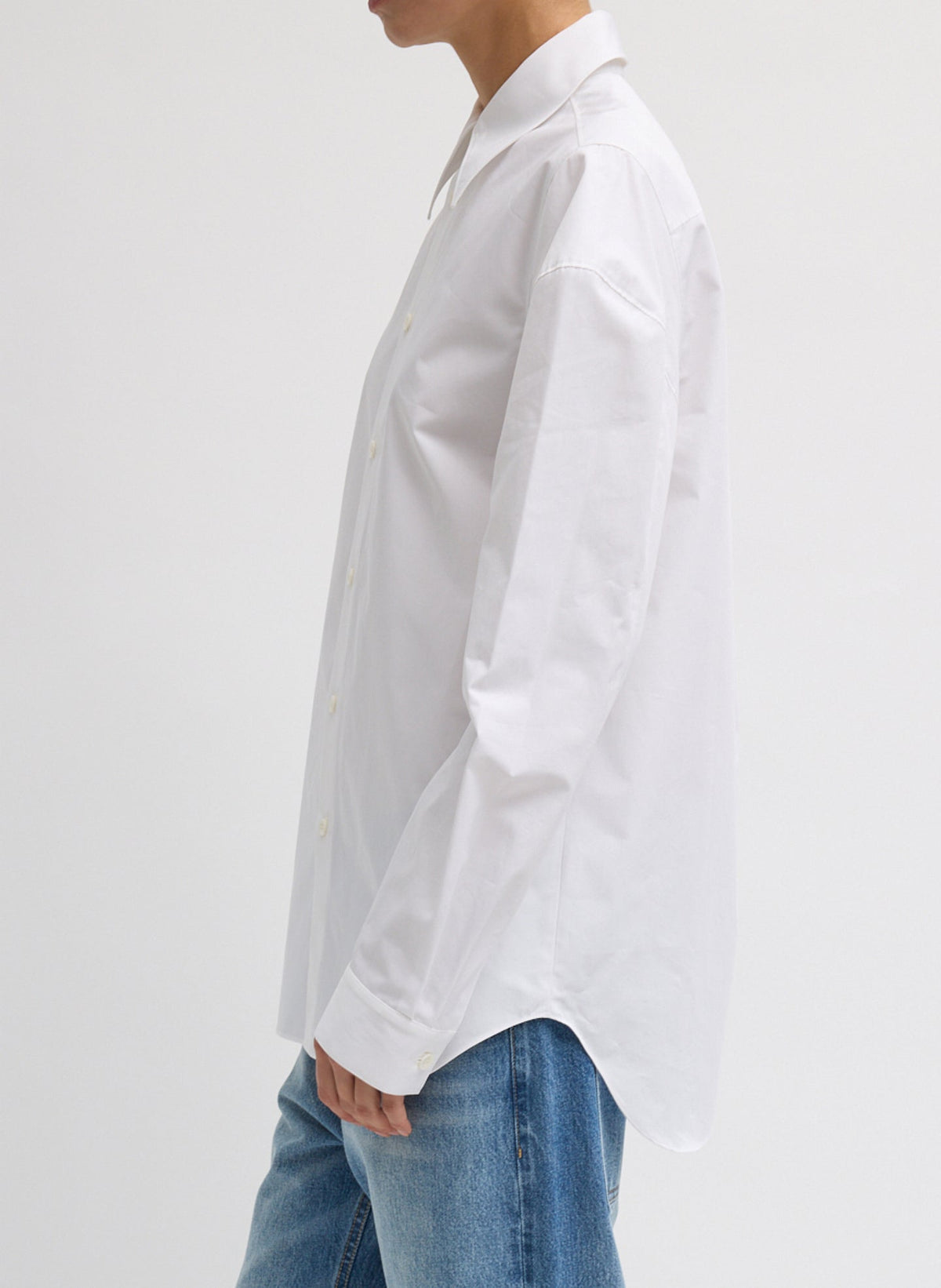 Compact Eco Poplin Hinged Shirt | Tibi Best Seller