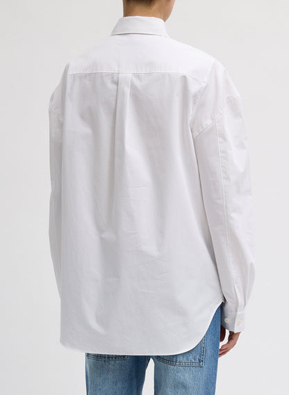 Compact Eco Poplin Hinged Shirt | Tibi Best Seller