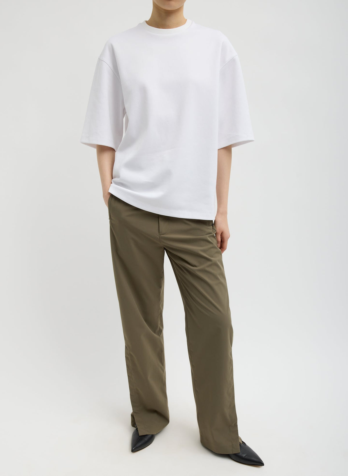 Active Knit Easy T-Shirt | Tibi Classic