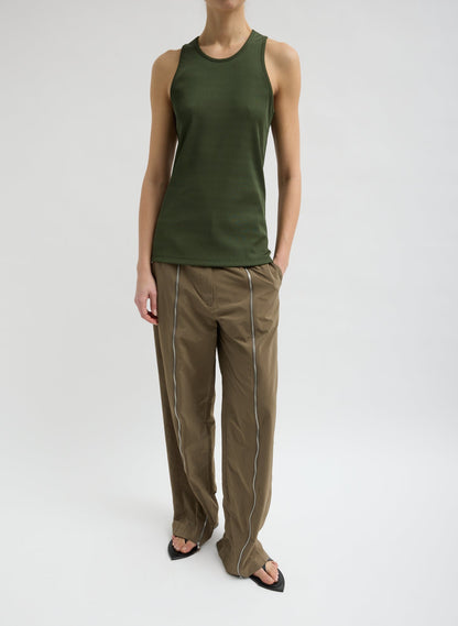 Stretch Luxe Ribbed Tank Top | Tibi Top Pick