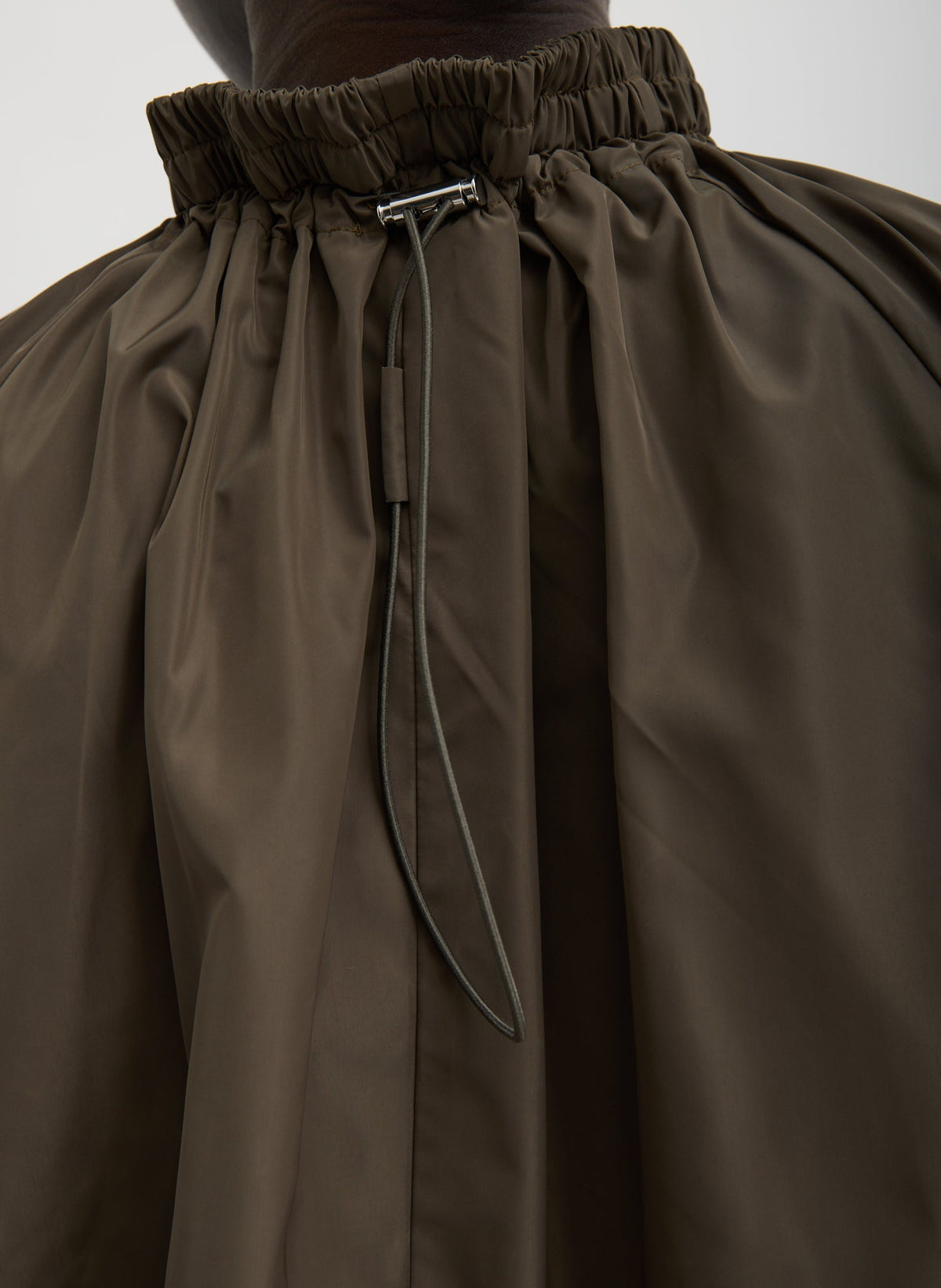 Italian Sporty Nylon Shirred Anorak Top | Tibi Deals