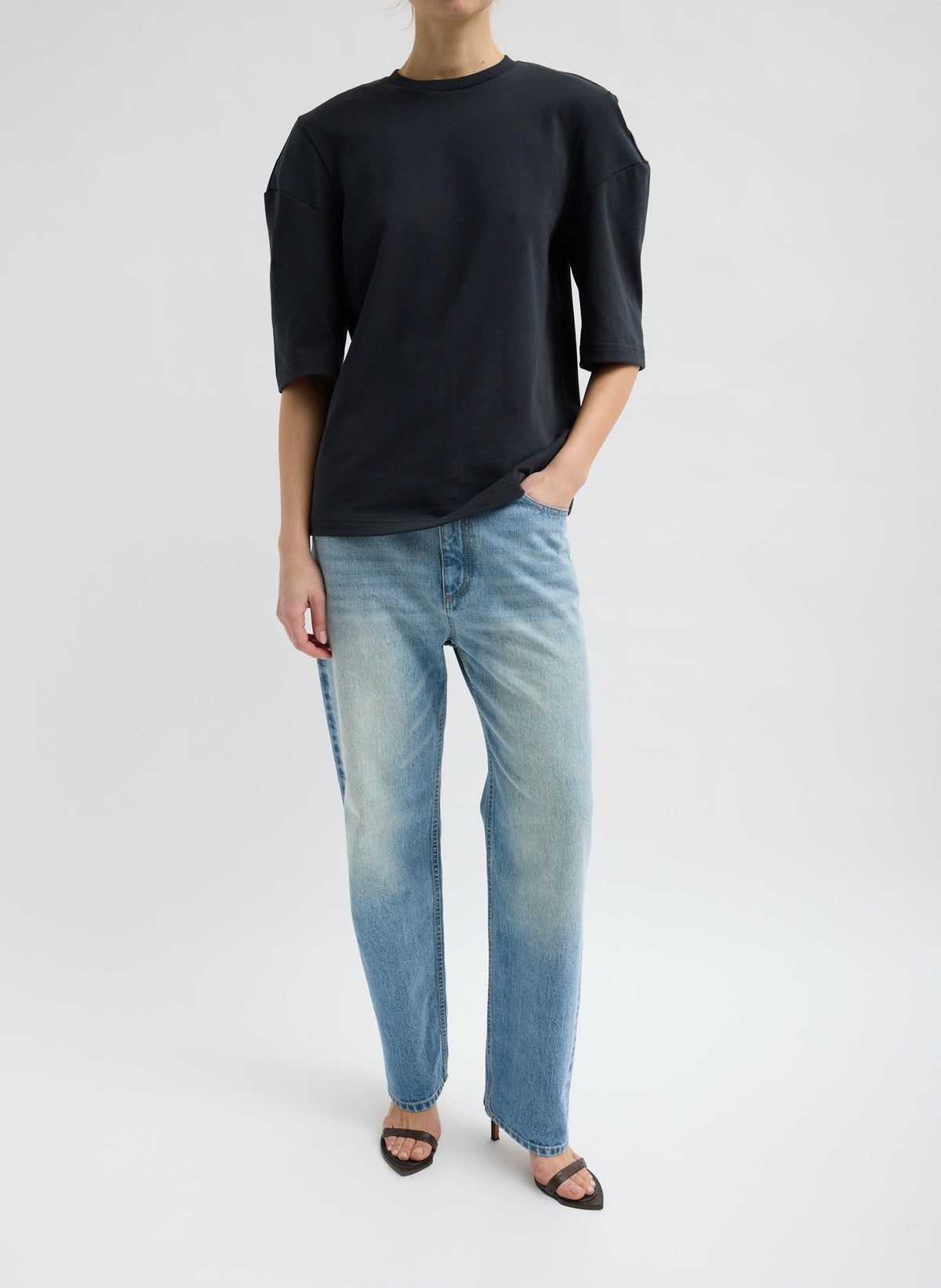Perfect Hinged Sleeve T-Shirt | Tibi Discount