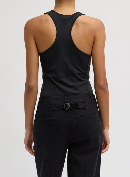Crewneck Racerback Bodysuit | Tibi Essential
