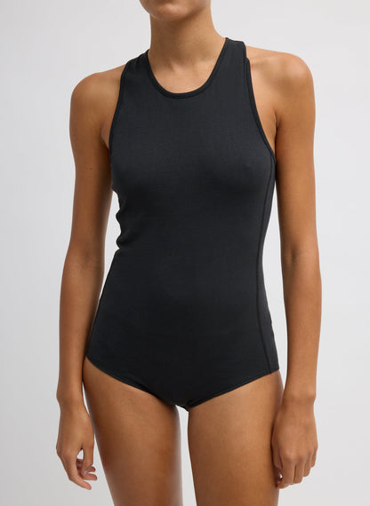 Crewneck Racerback Bodysuit | Tibi Essential