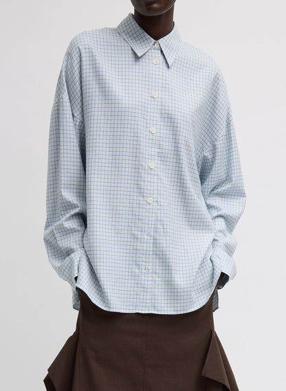 Linus Check Oversized Shirt | Tibi Sale