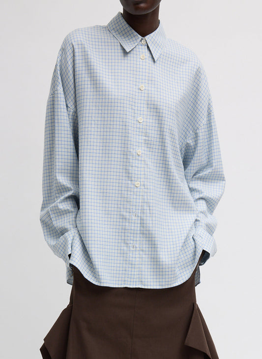 Linus Check Oversized Shirt | Tibi Sale
