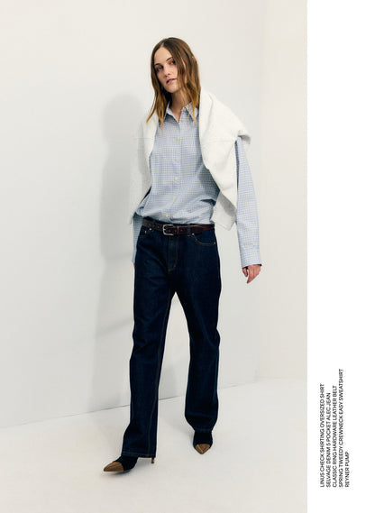 Linus Check Oversized Shirt | Tibi Sale