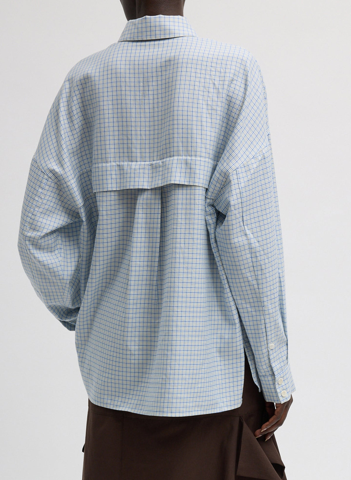 Linus Check Oversized Shirt | Tibi Sale