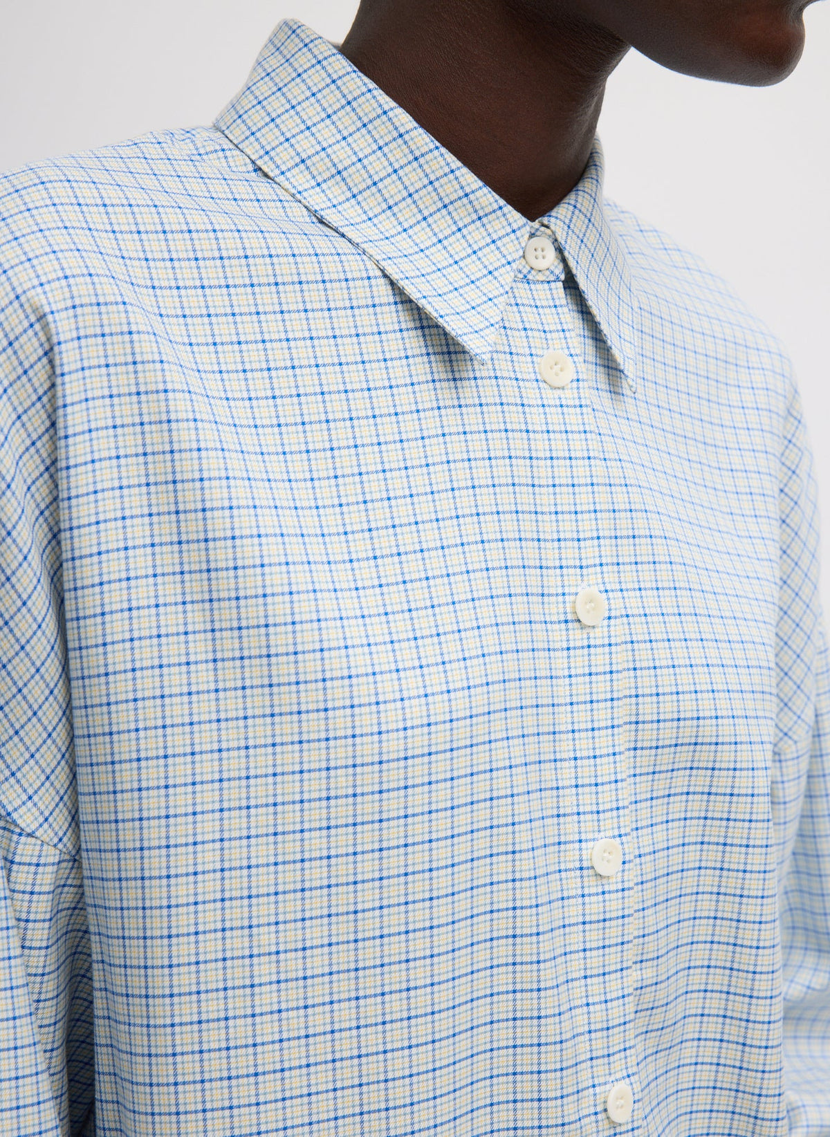 Linus Check Oversized Shirt | Tibi Sale
