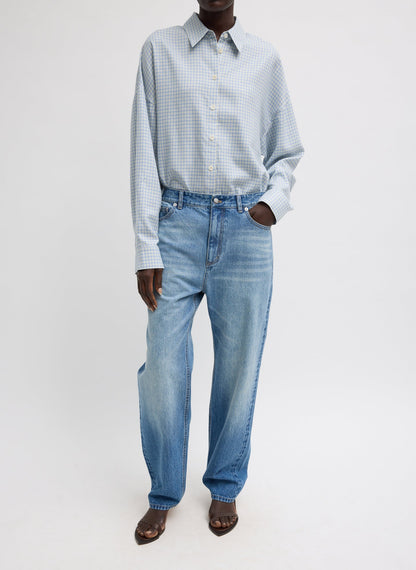 Linus Check Oversized Shirt | Tibi Sale
