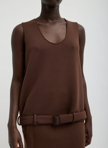 Bonded Viscose Tank Top | Tibi Signature