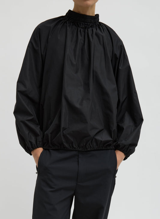 Italian Sporty Nylon Shirred Anorak Top | Tibi Featured