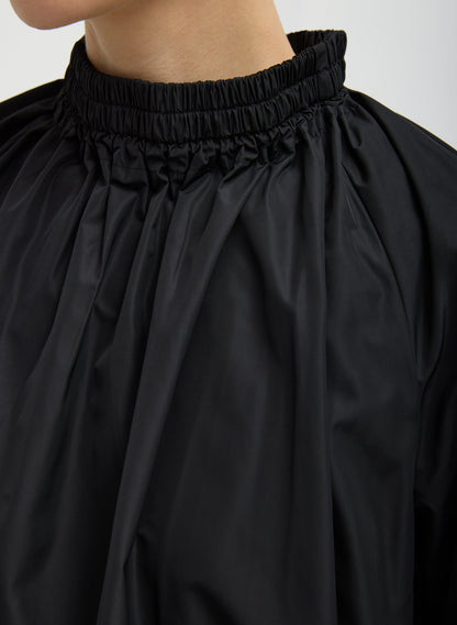 Italian Sporty Nylon Shirred Anorak Top | Tibi Featured