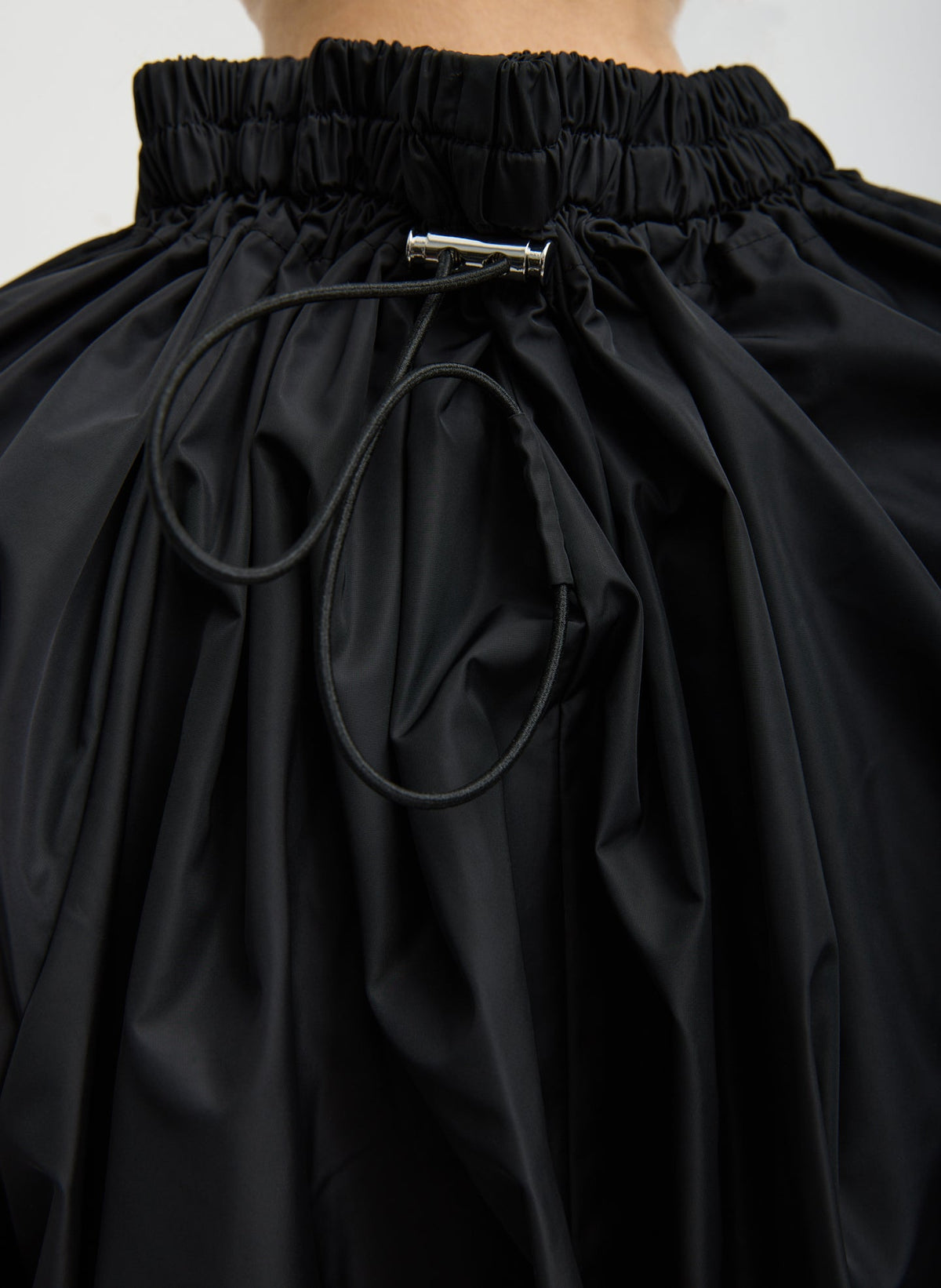 Italian Sporty Nylon Shirred Anorak Top | Tibi Featured