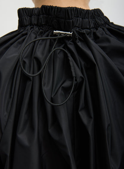 Italian Sporty Nylon Shirred Anorak Top | Tibi Featured