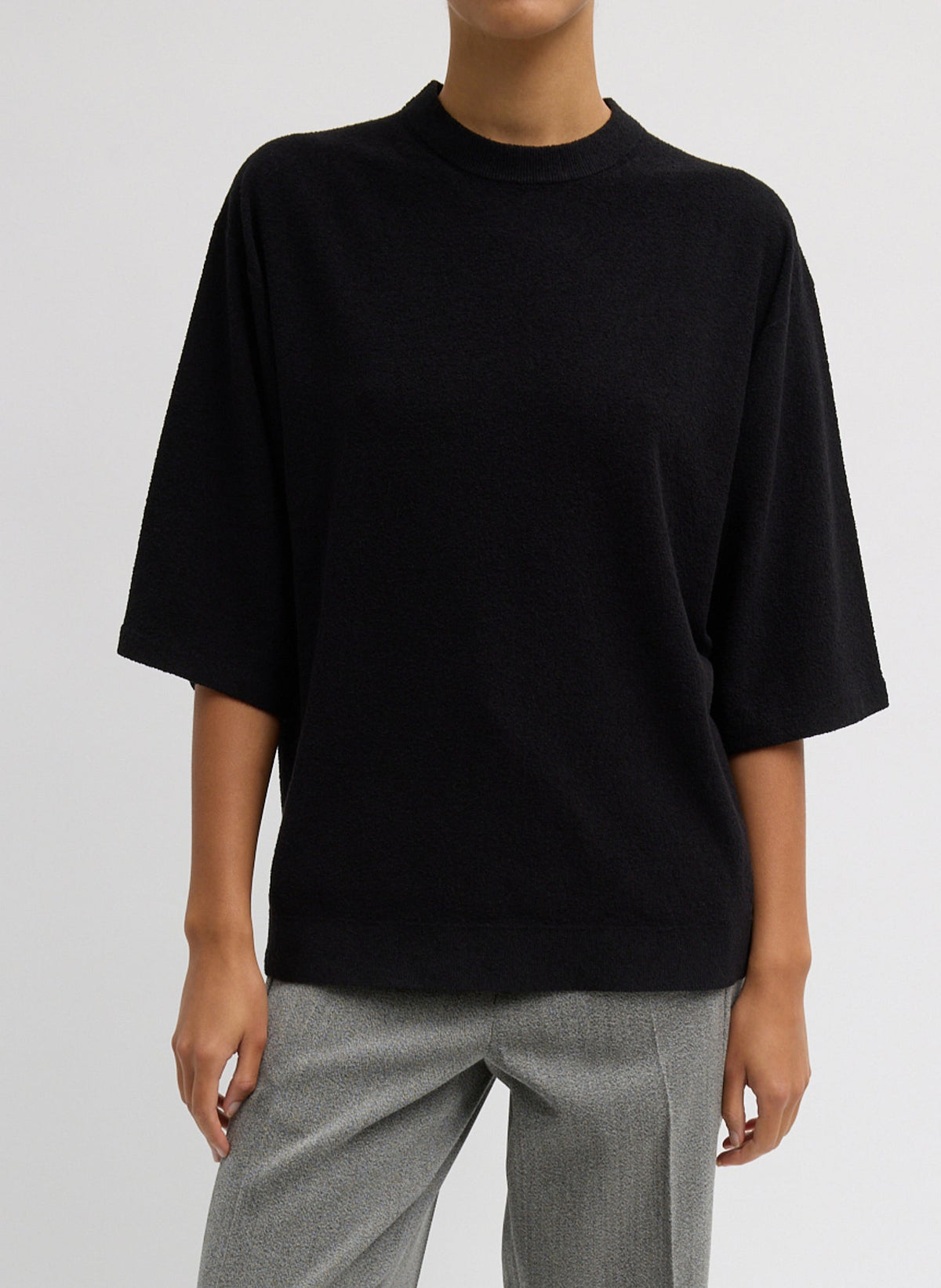 Sable Oversized Easy T-Shirt | Tibi Sale