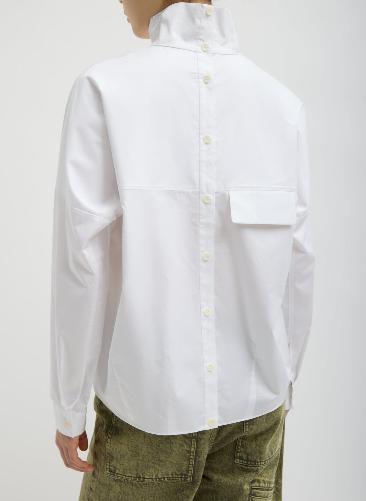 Eco Poplin Funnel Neck Dolman Top | Tibi Customer Favorite