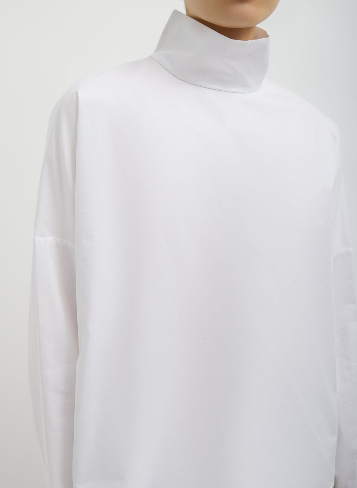 Eco Poplin Funnel Neck Dolman Top | Tibi Customer Favorite