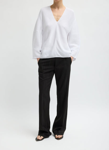 Viscose Plisse Hinged Long Sleeve Top | Tibi Exclusive