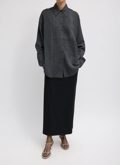 Silk Voile Easy Pintucked Shirt | Tibi Sale