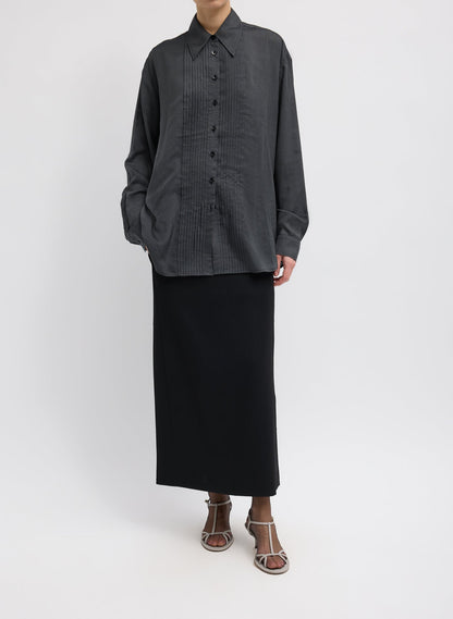 Silk Voile Easy Pintucked Shirt | Tibi Sale