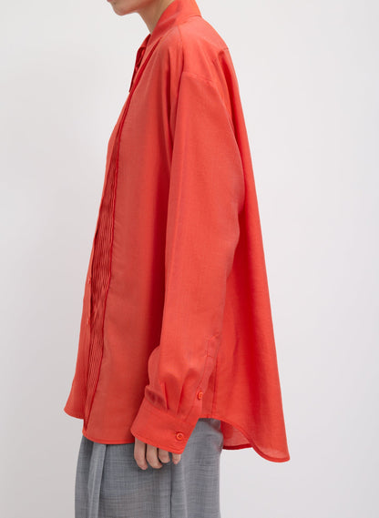 Silk Voile Easy Pintucked Shirt | Tibi Sale