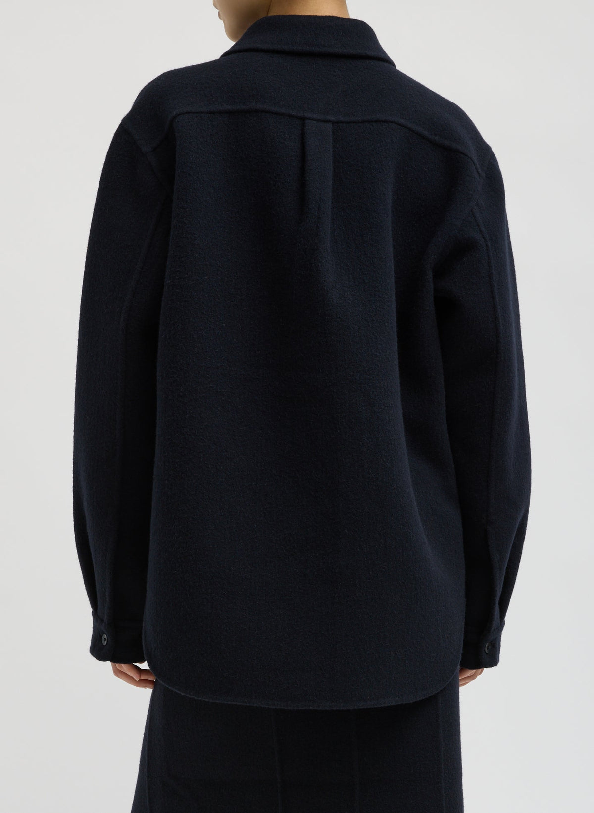 Luxe Double Faced Wool Angora Easy Shirt | Tibi Trending
