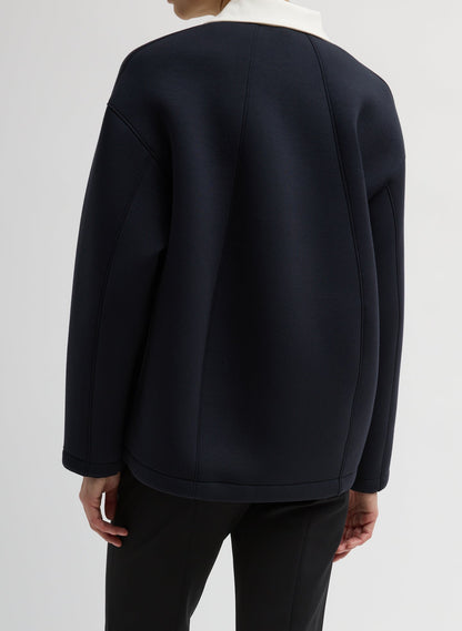 Bonded Viscose Sculpted Polo | Tibi Signature