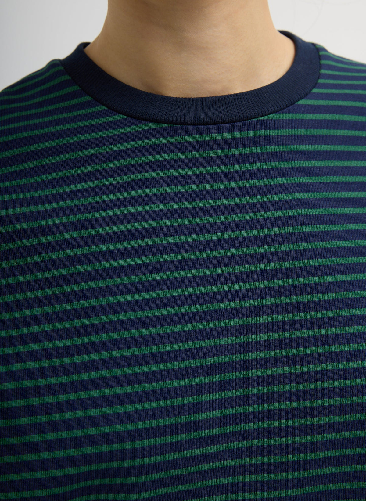 Striped Perfect Unisex Long Sleeve T-Shirt | Tibi Everyday