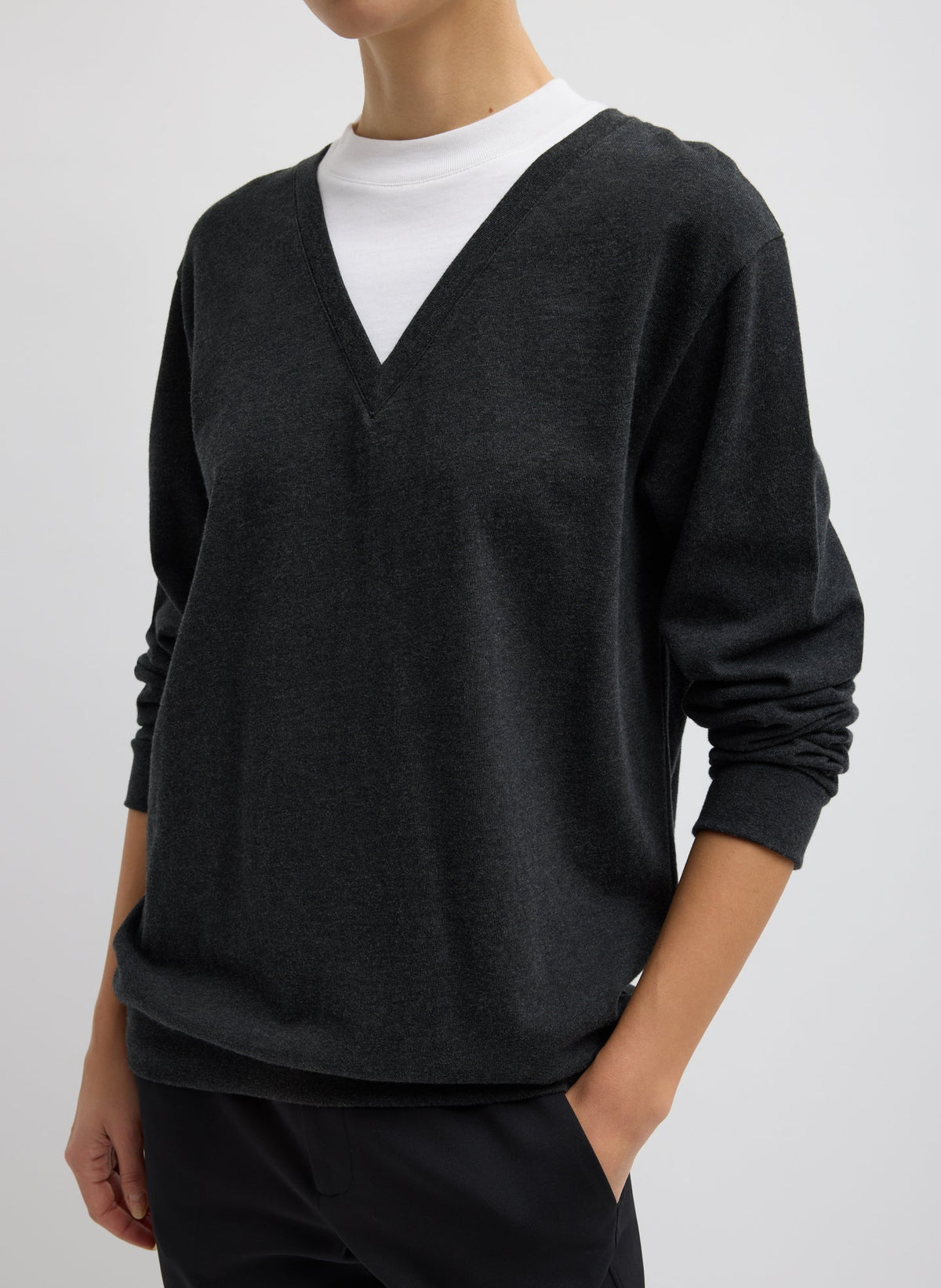 Perfect T-Shirt Trompe L'oeil Top | Tibi Smart Buy