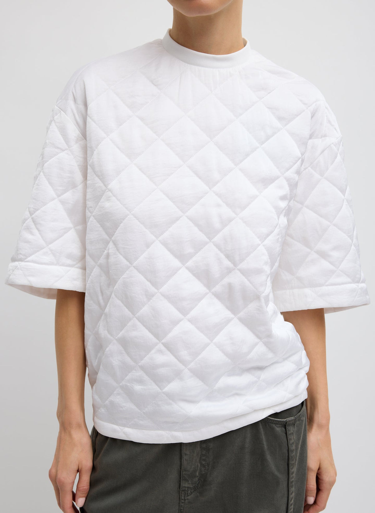 Cozy Quilting Anorak T-Shirt | Tibi Signature
