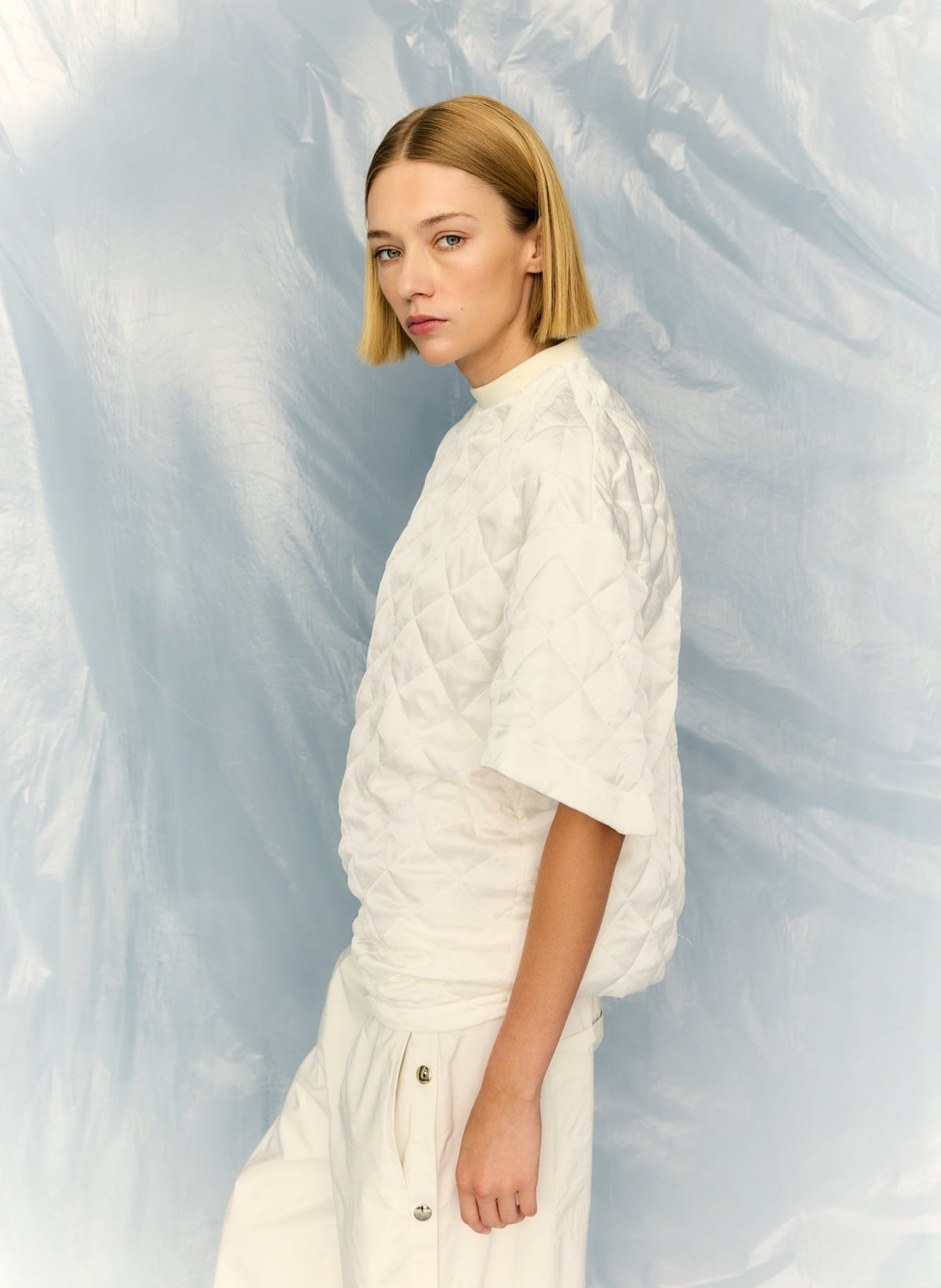 Cozy Quilting Anorak T-Shirt | Tibi Signature