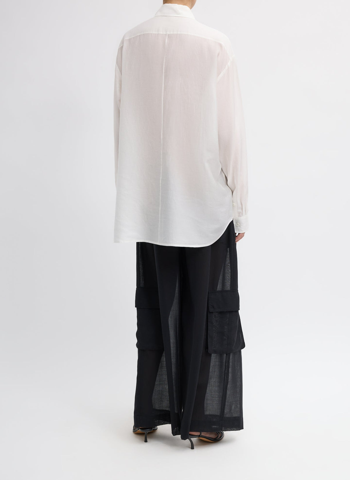 Silk Voile Easy Pintucked Shirt | Tibi Popular