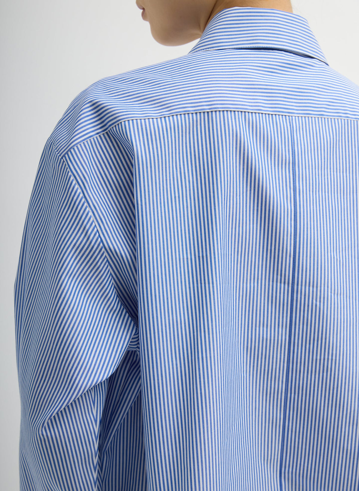 Striped Shirting Easy Tuxedo Shirt | Tibi Featured
