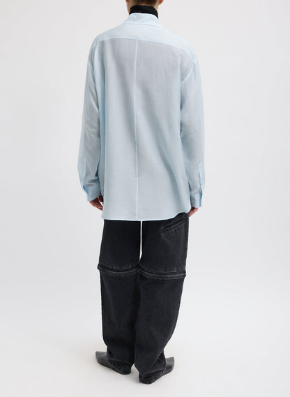 Silk Voile Easy Pintucked Shirt | Tibi Popular