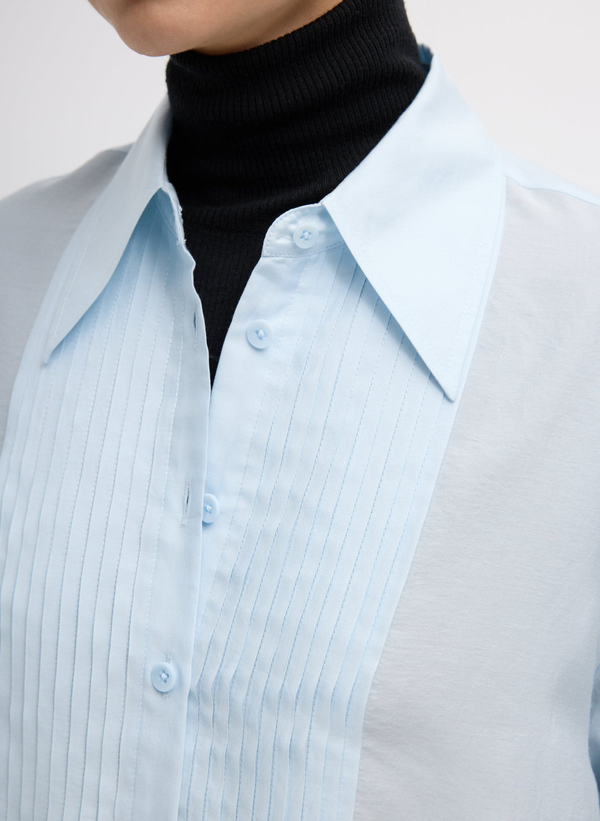 Silk Voile Easy Pintucked Shirt | Tibi Popular