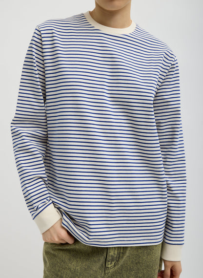 Striped Perfect Unisex Long Sleeve T-Shirt | Tibi Essential