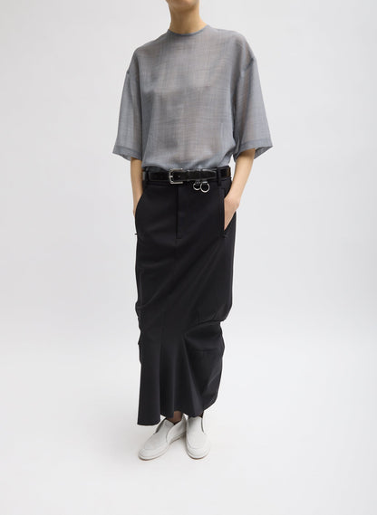 Sheer Wool Gauze Easy T-Shirt | Tibi Everyday
