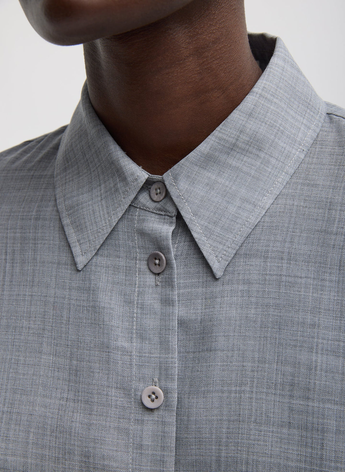 Sheer Wool Gauze Oversized Shirt | Tibi Value