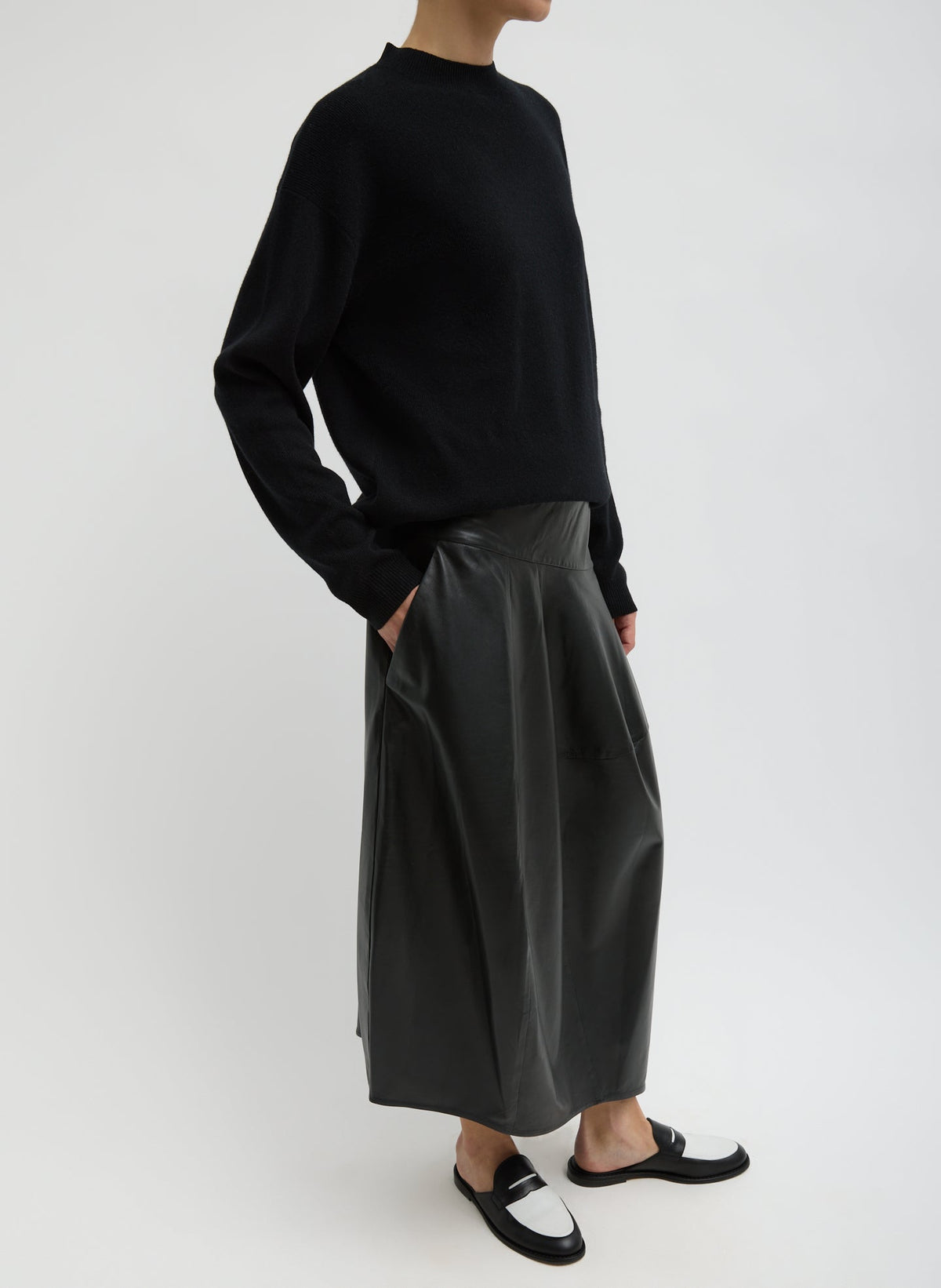 Leather Asymmetrical Balloon Skirt | Tibi Top Pick