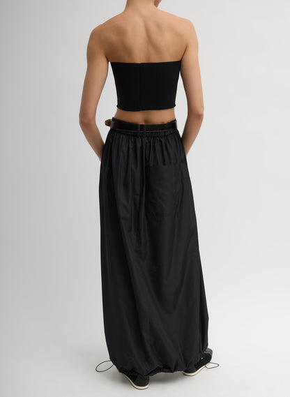 Italian Sporty Nylon Maxi Anorak Skirt | Tibi Classic