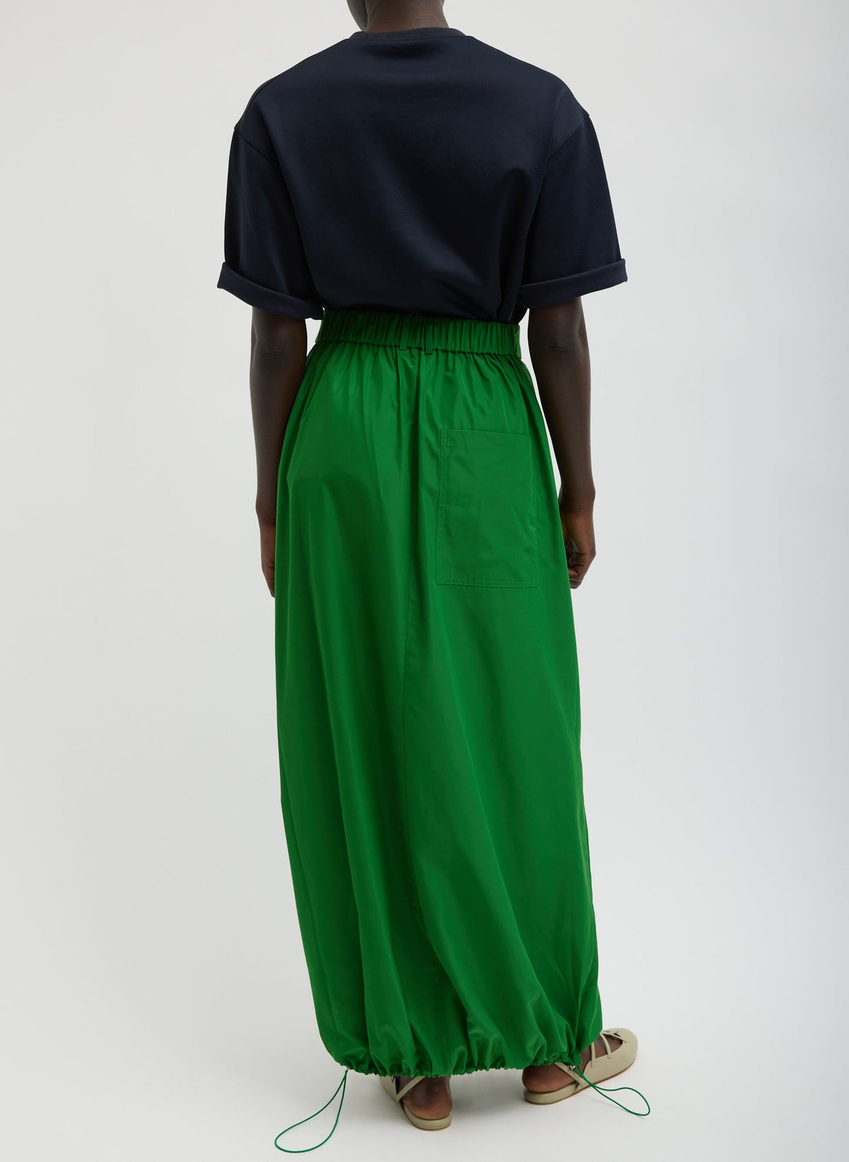 Italian Sporty Nylon Maxi Anorak Skirt | Tibi Best Seller
