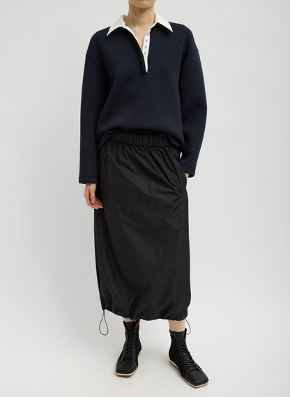 Italian Sporty Nylon Midi Anorak Skirt | Tibi Customer Favorite