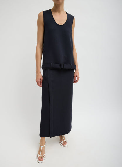 Bonded Viscose Maxi Wrap Skirt | Tibi Deals