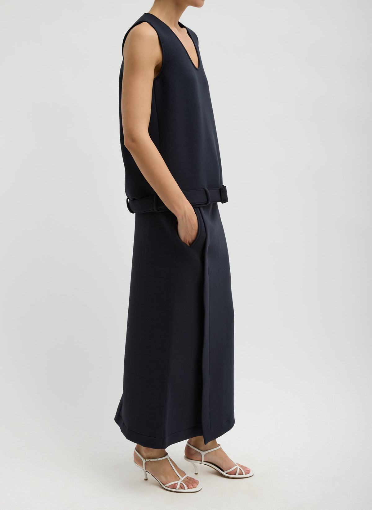 Bonded Viscose Maxi Wrap Skirt | Tibi Deals