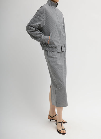 Tech Gingham Slip Skirt | Tibi Signature