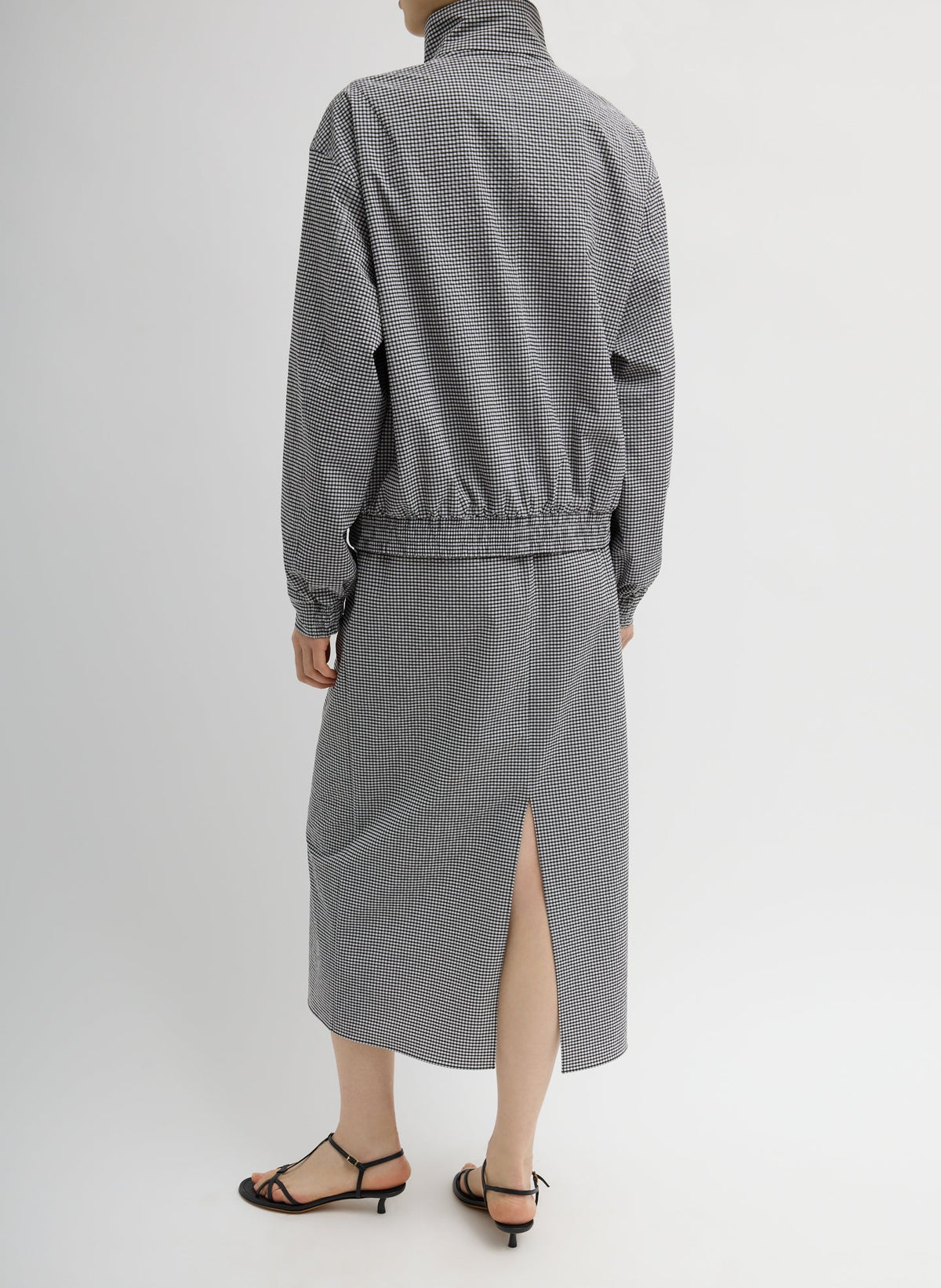 Tech Gingham Slip Skirt | Tibi Signature