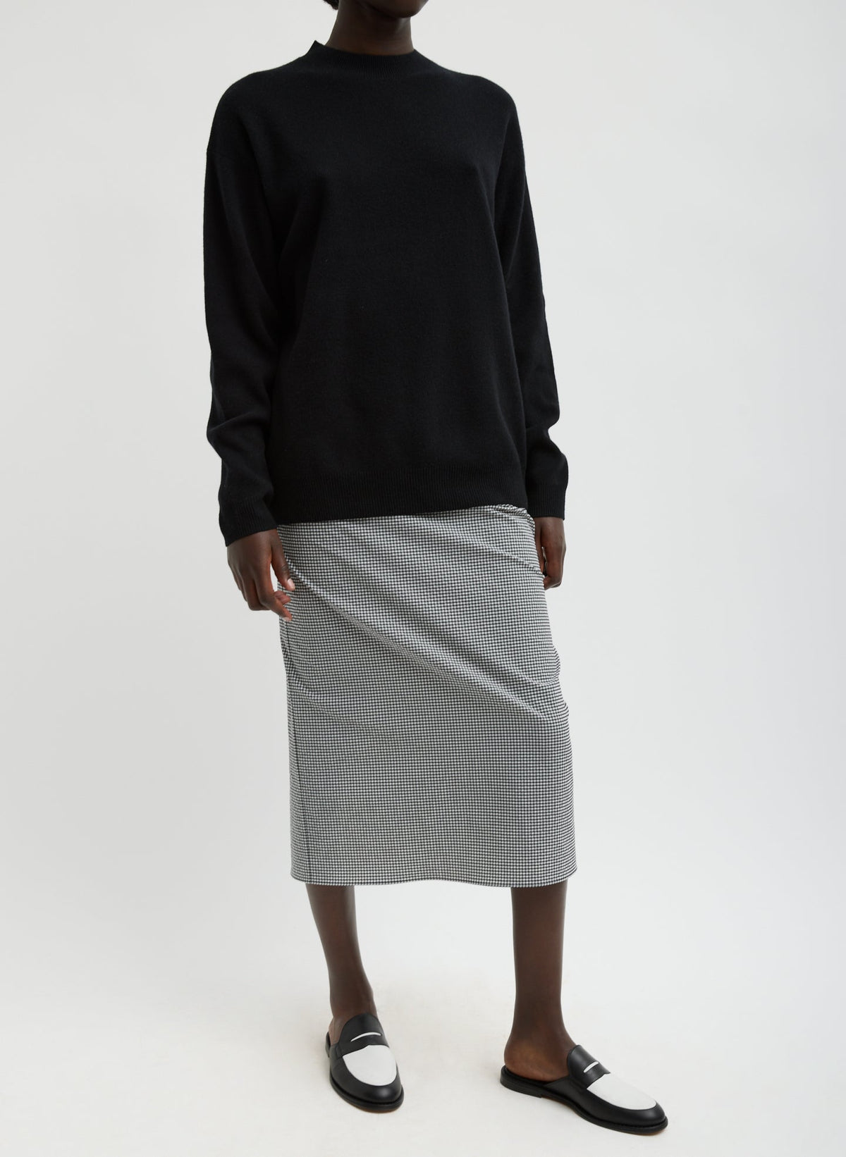 Tech Gingham Slip Skirt | Tibi Signature