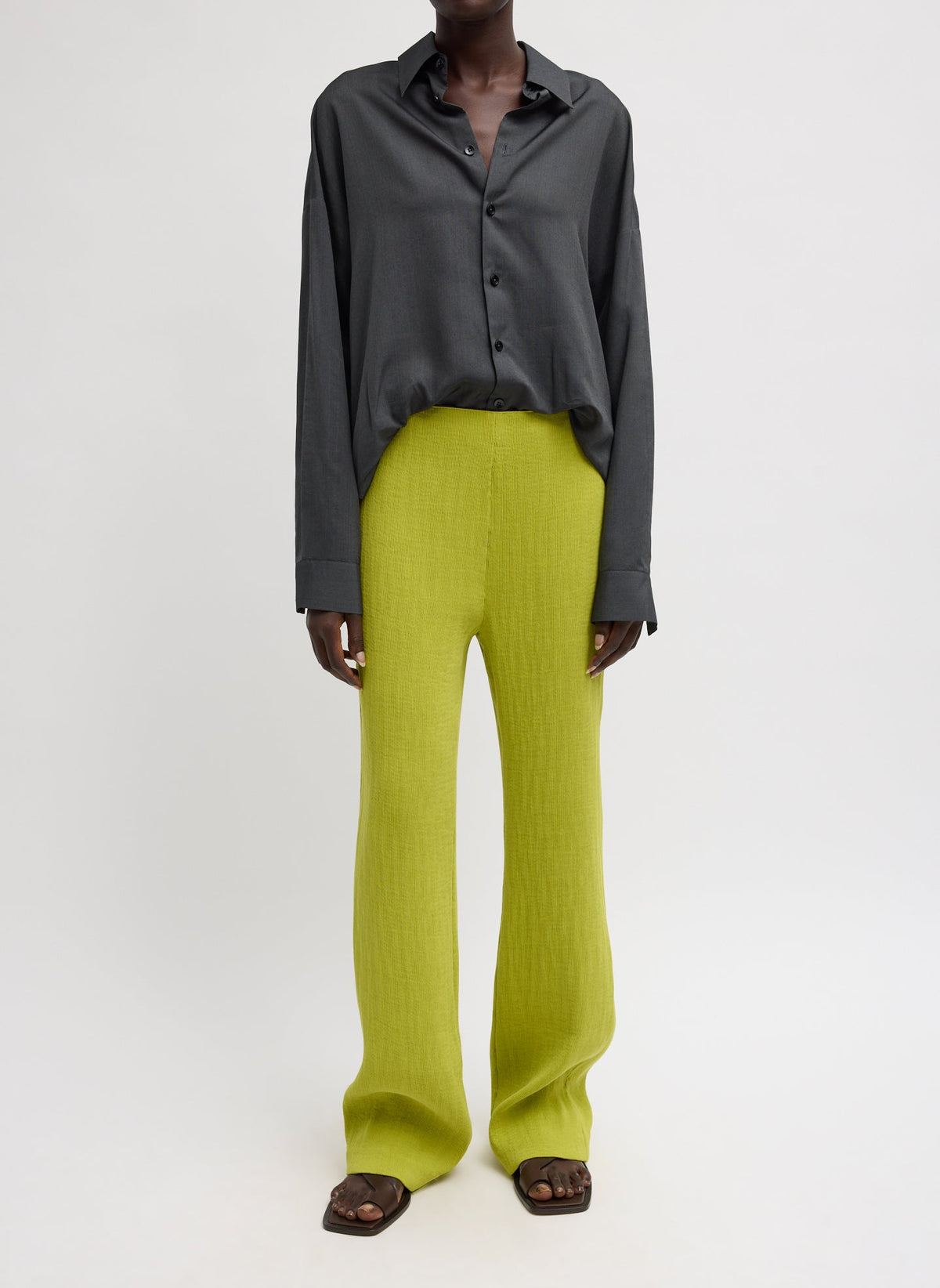 Viscose Plisse Corbit Pant | Tibi Quality